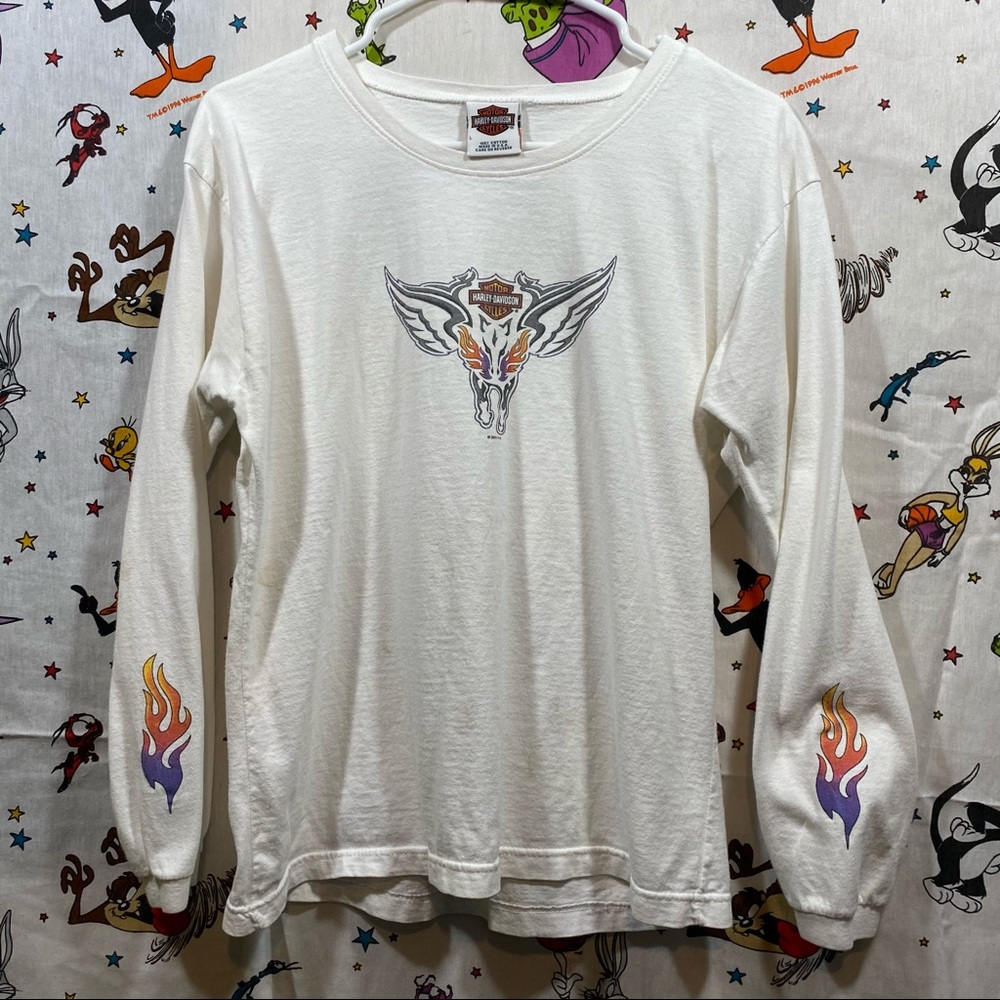 Harley Davidson motorcycles Flaming horse shirt